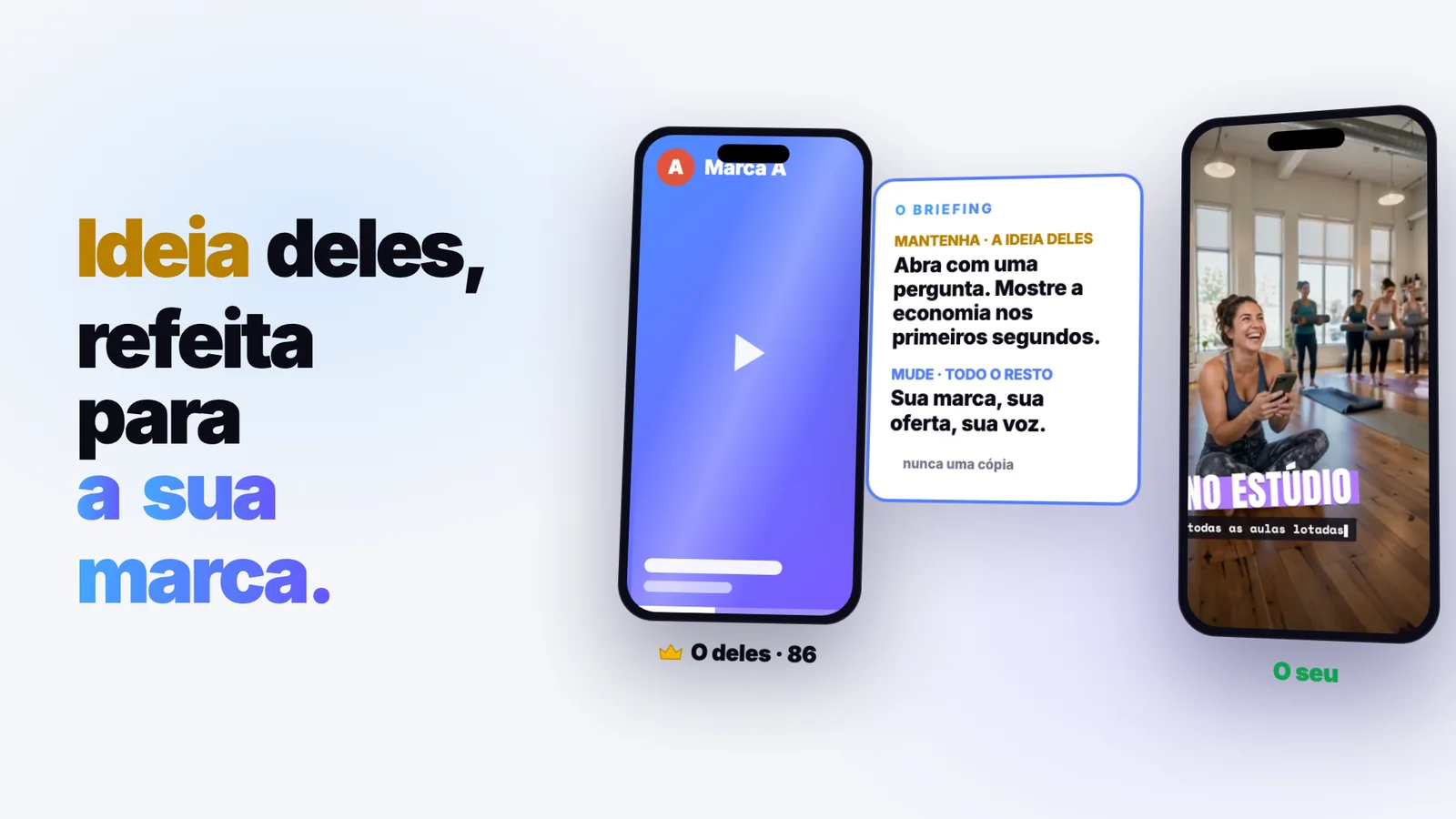 Transforme um vencedor no seu anúncio